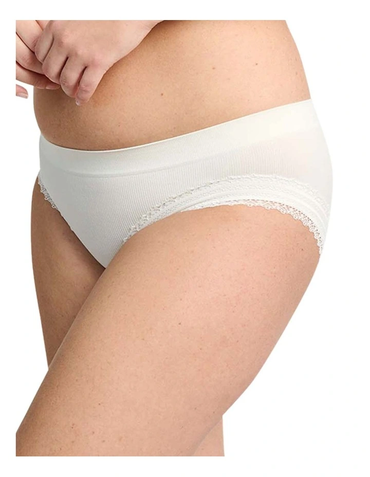 Agathe Ribbed Lace Trim Classic Brief image 7