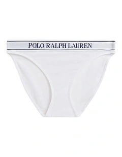 Polo Essentials Cotton Blend High Leg Bikini Brief