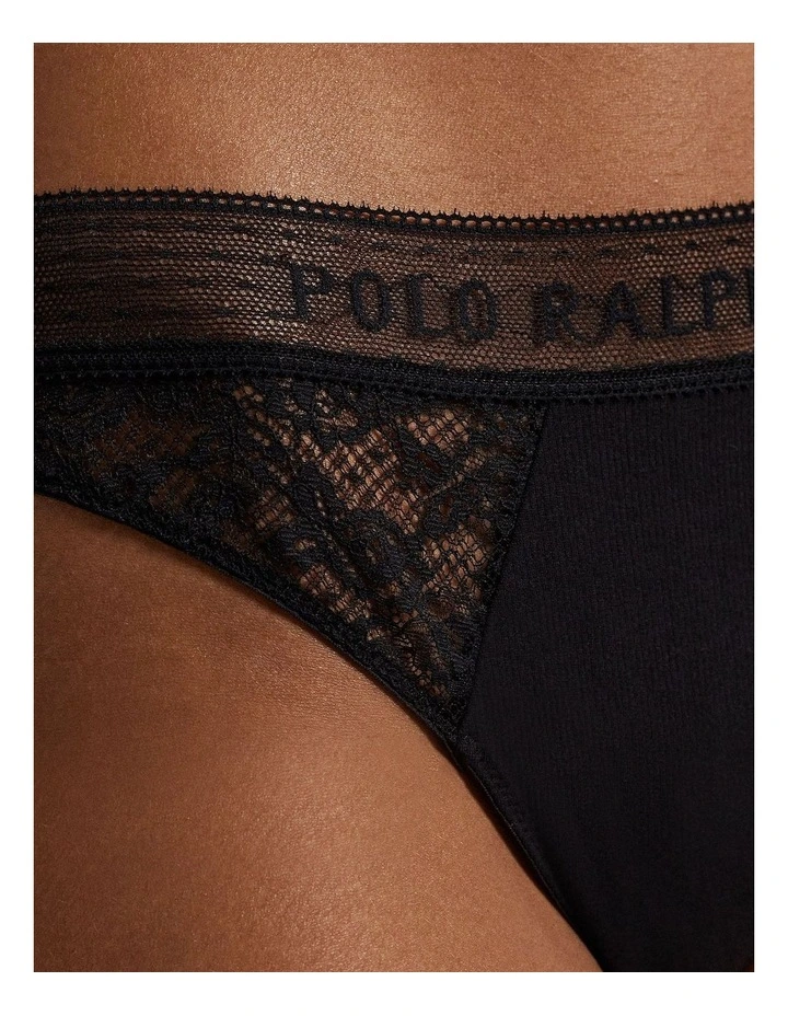 Love Collection Cotton & Lace Bikini Brief image 4