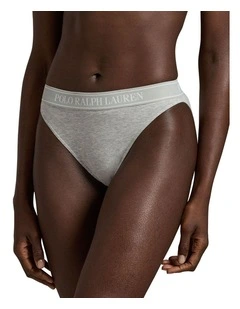 Polo Essentials Cotton Blend High Leg Bikini Brief