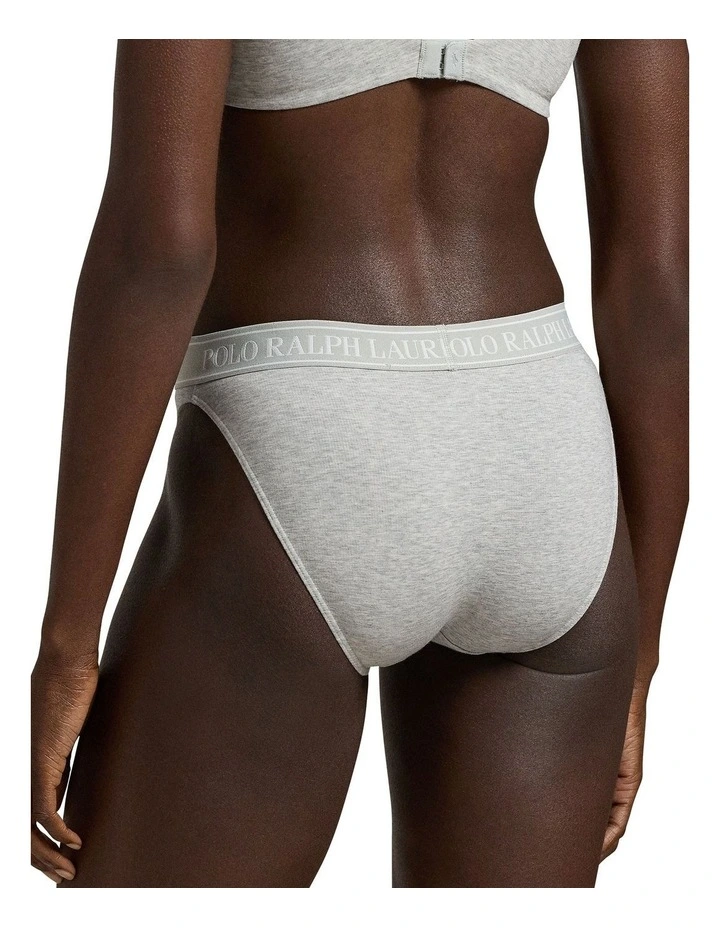 Polo Essentials Cotton Blend High Leg Bikini Brief image 2