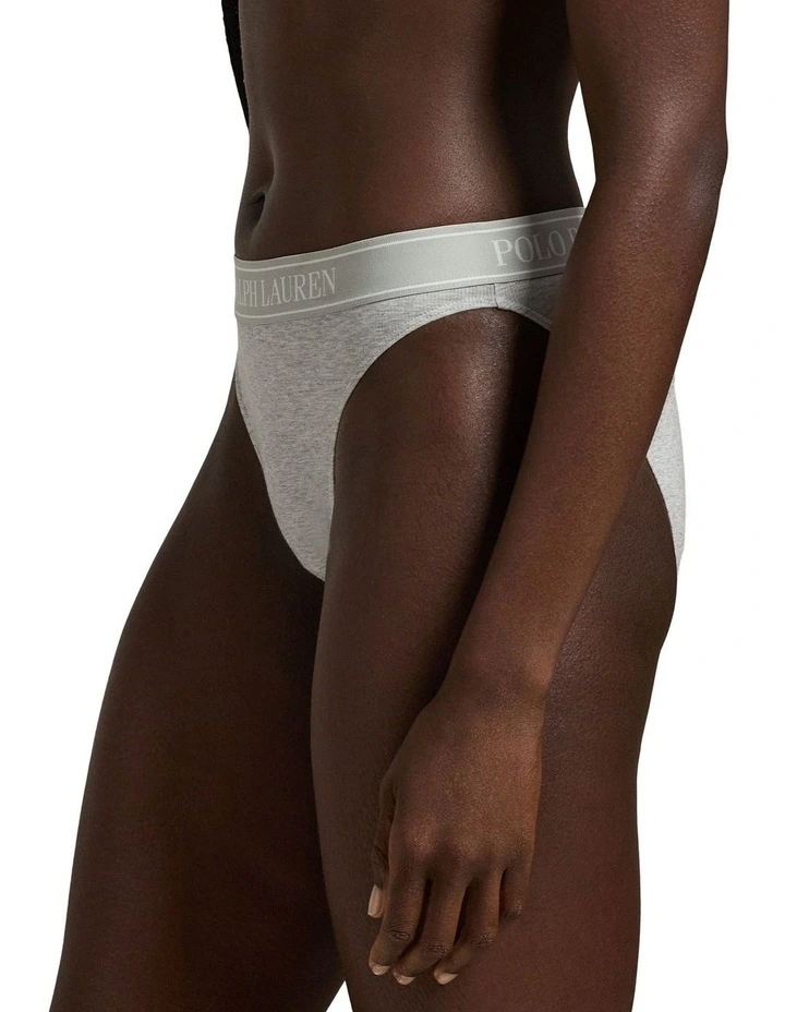 Polo Essentials Cotton Blend High Leg Bikini Brief image 4