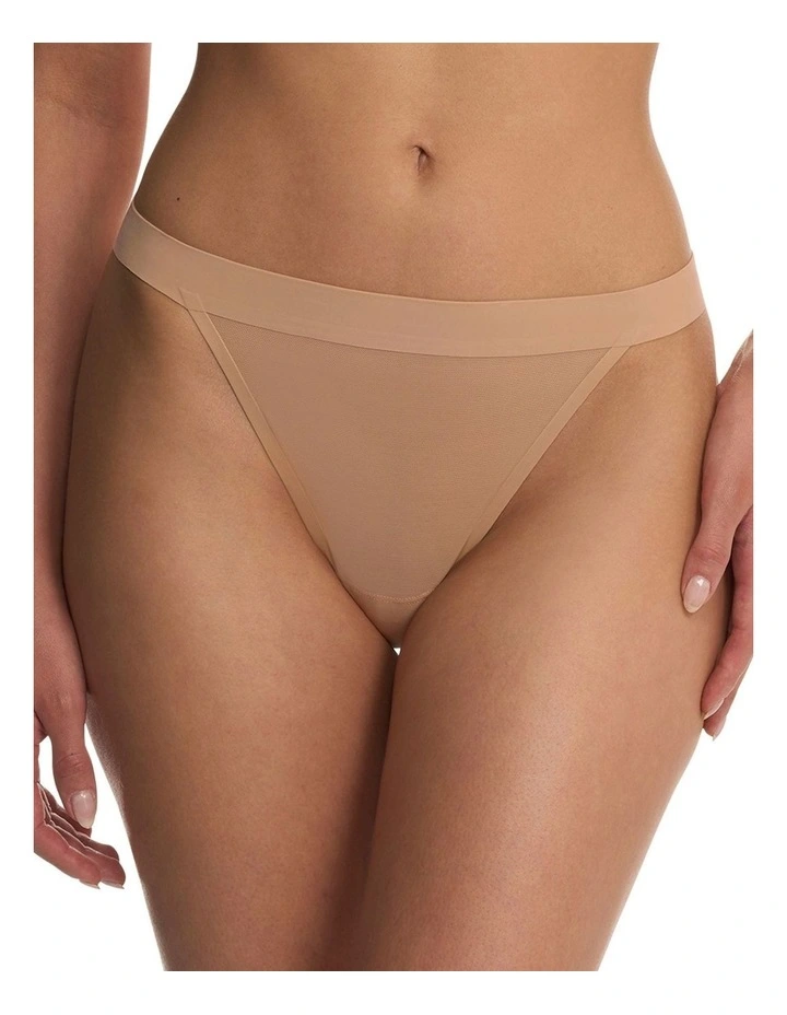 True Zen Sheer Mesh Thong Underwear image 1