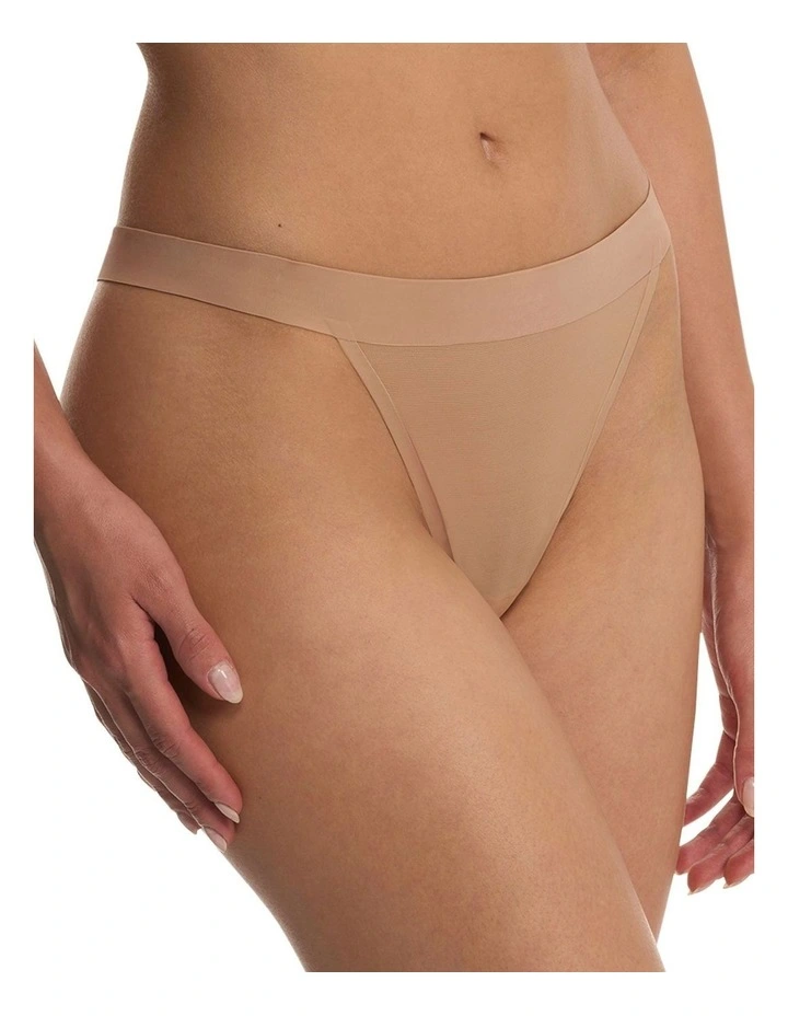 True Zen Sheer Mesh Thong Underwear image 3