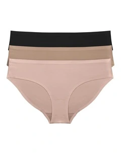 3 Pack Seamless Low-Rise Hipster Brief