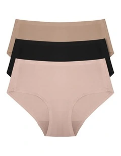 3 Pack Mid-Rise Seamless Brief
