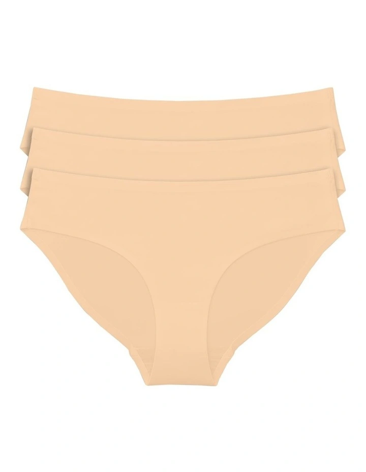 3 Pack Seamless Low-Rise Hipster Brief image 1