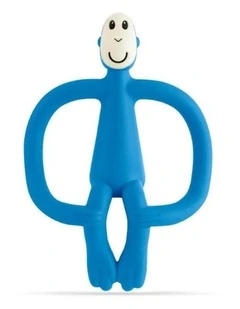 Monkey Teething Toy and Gel Applicator in Blue