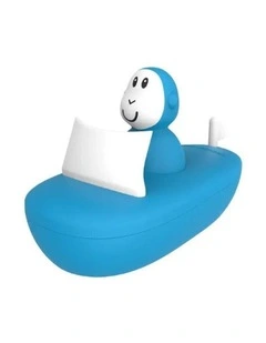 Monkey Bath Time Boat Set in Blue