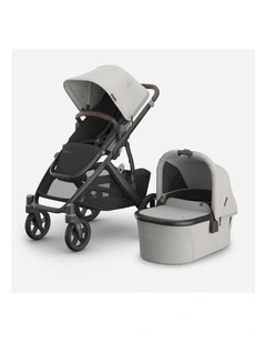 Vista V3 Pram in Savannah (Pearl Grey Jacquard/Carbon)