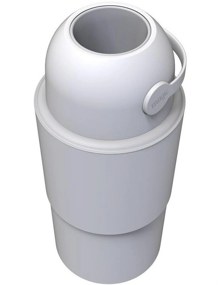 Heka L Telescopic Nappy Bin in White image 2