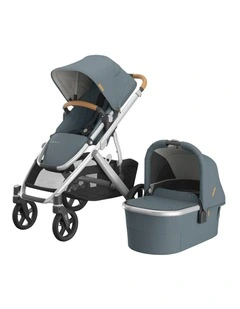 UPPAbaby Vista V3 Pram With Bassinet - Callum (Stone Blue / Silver)
