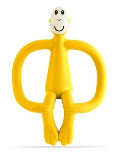 Monkey Teething Toy and Gel Applicator in Yellow