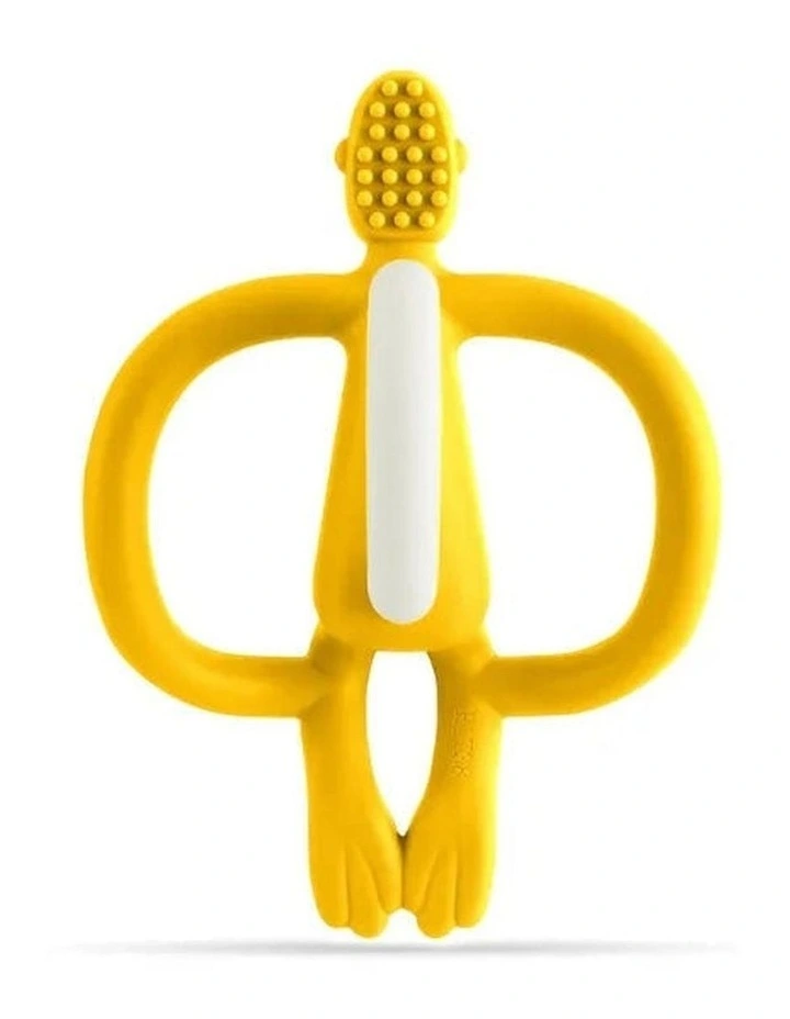 Monkey Teething Toy and Gel Applicator in Yellow image 1