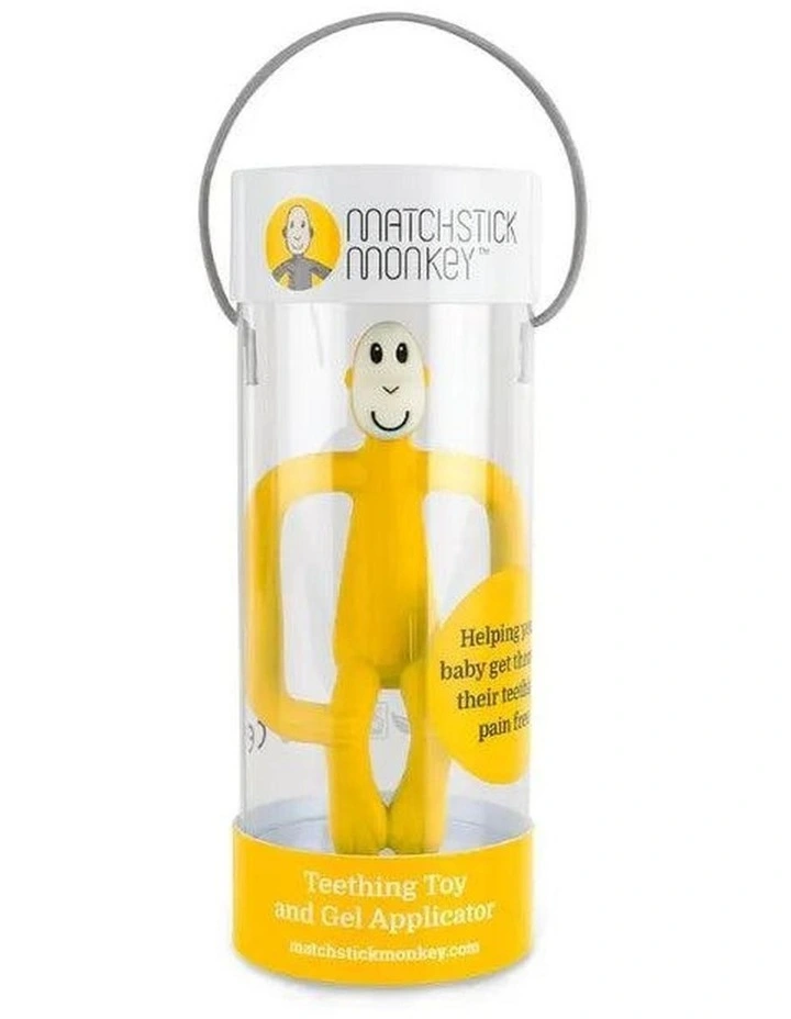 Monkey Teething Toy and Gel Applicator in Yellow image 4