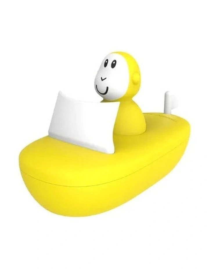 Monkey Bath Time Boat Set in Yellow image 1