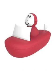 Monkey Bath Time Boat Set in Red