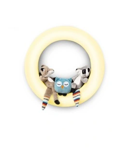Nightlight - Wall Light With 3 Soft Toys in Yellow