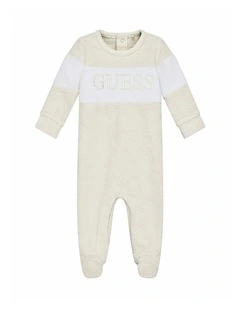 Chenille Overall in Light Grey Multi