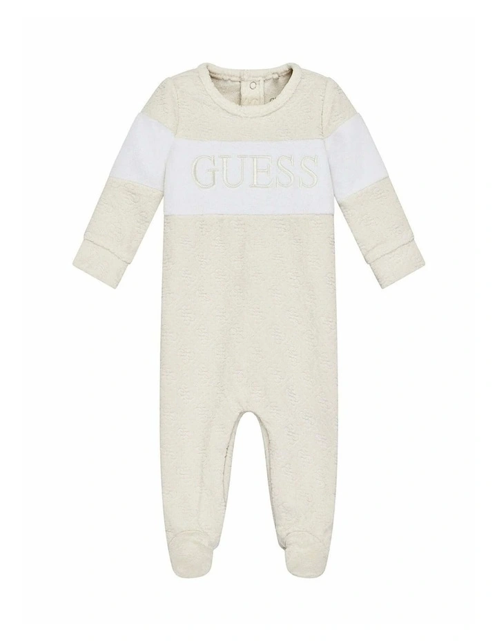 Chenille Overall in Light Grey Multi image 1