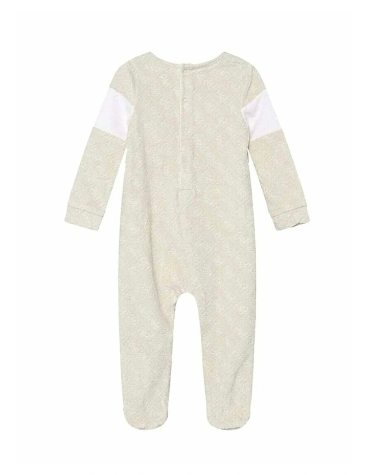 Chenille Overall in Light Grey Multi image 3