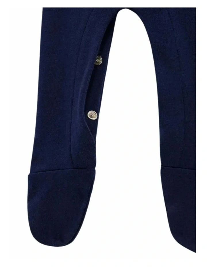 Brushed Interlock Overall in White image 3
