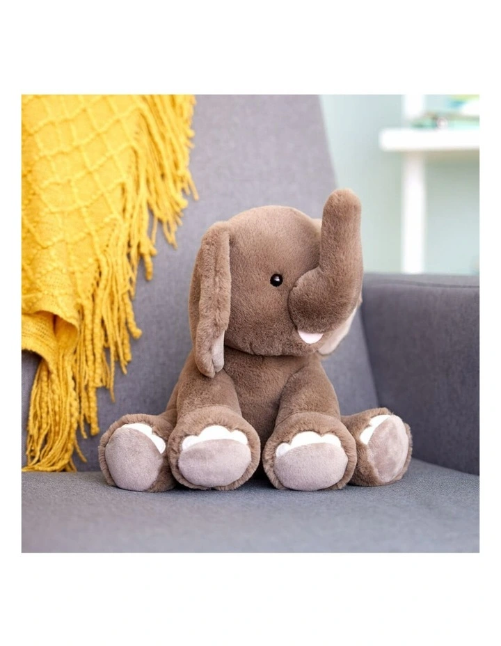 Elephant Plush Chai, Kids Soft Toy, Grey, 25cm (Height), Suitable For Ages 1 image 6