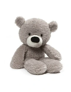GUND - Fuzzy Bear Grey 34cm - Kids Soft Toy Teddy Bears