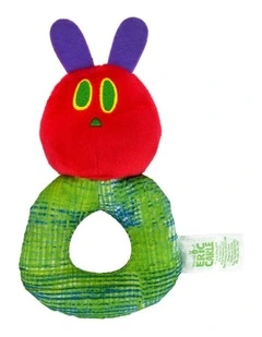 Eric Carle - The Very Hungry Caterpillar Fabric Loop Rattle, 15cm, Birth 