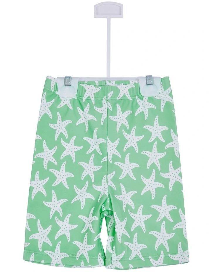 Big Softies 3pc-L/S Rashie, Short & Hat,Green starfish image 4