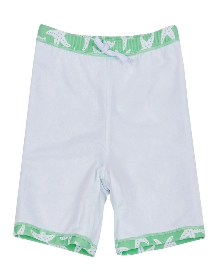 Big Softies 3pc-L/S Rashie, Short & Hat,Green starfish image 5