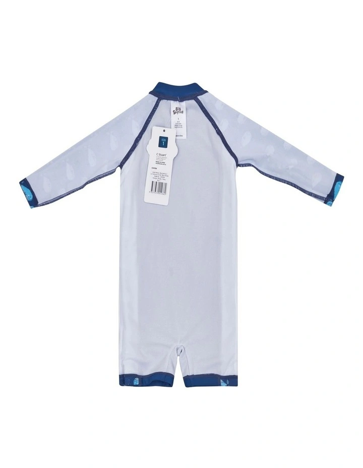 Big Softies 2pc Swimsuit & Hat- Blue Whale image 4