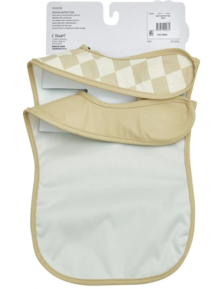 Big Softies 2 Pack Recycled pouch bibs-wipe free image 2
