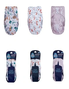 Big Softies 3 Pack Reusable Nppy with insert