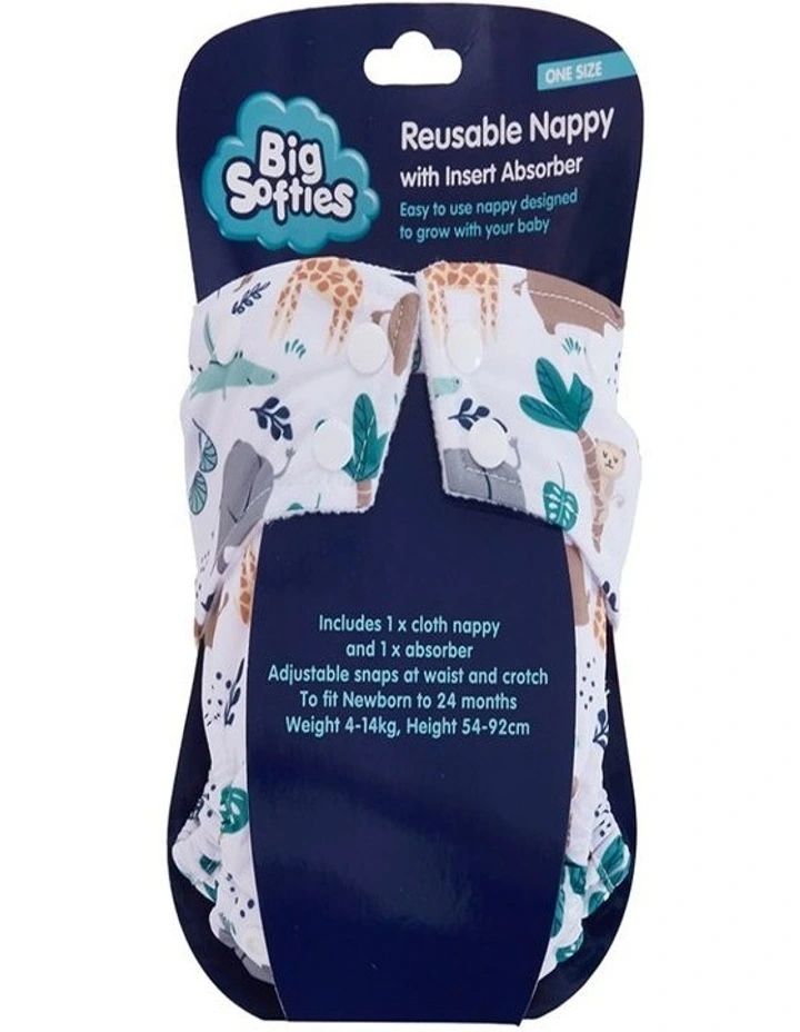 Big Softies 3 Pack Reusable Nppy with insert image 4