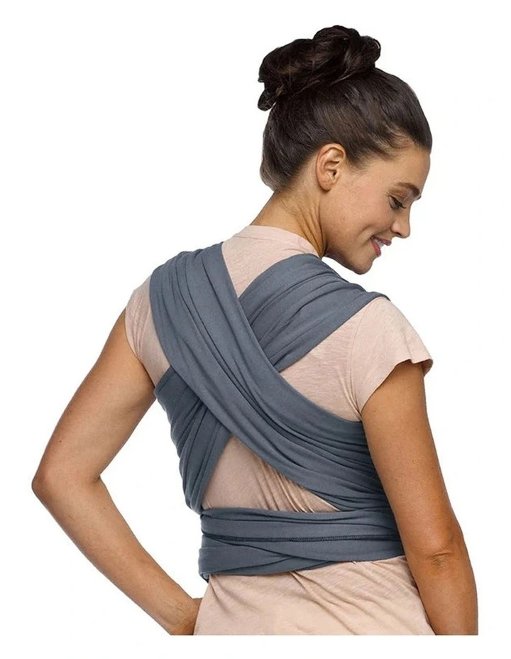 Babystudio Moby Classic Wrap Flint 100% Cotton Soft Baby Sling Carrier Grey image 2