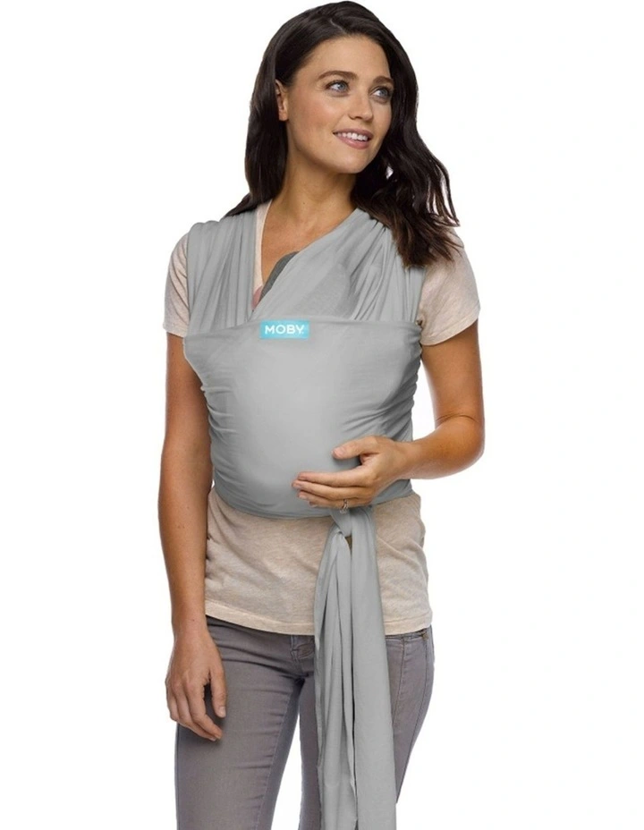 Babystudio Moby Classic Wrap Baby Newborn Infant Cotton Body Carrier Grey image 1