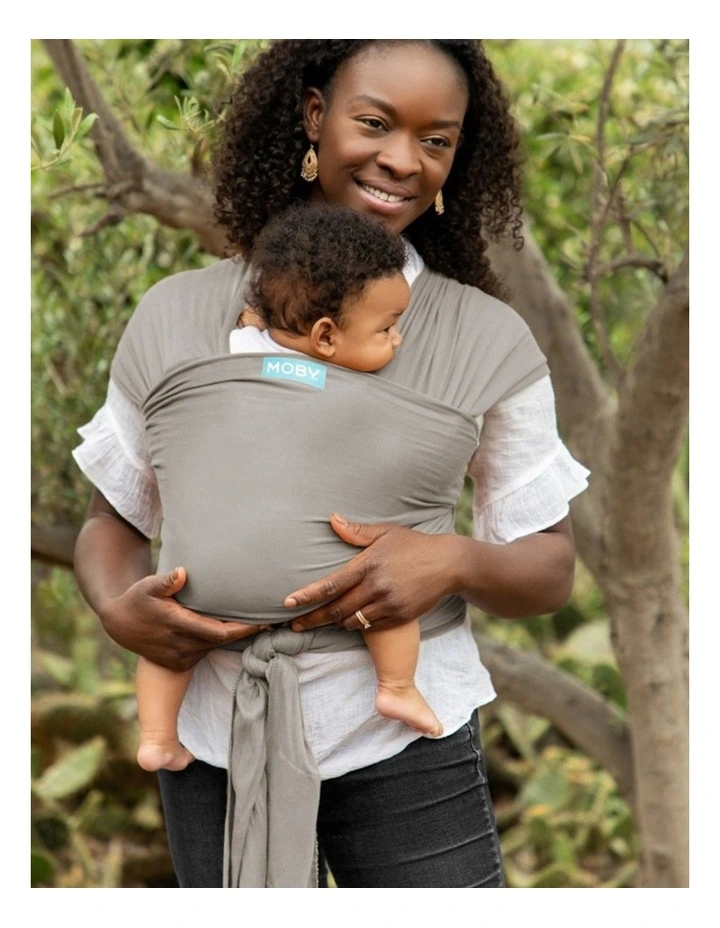 Babystudio Moby Classic Wrap Baby Newborn Infant Cotton Body Carrier Grey image 2