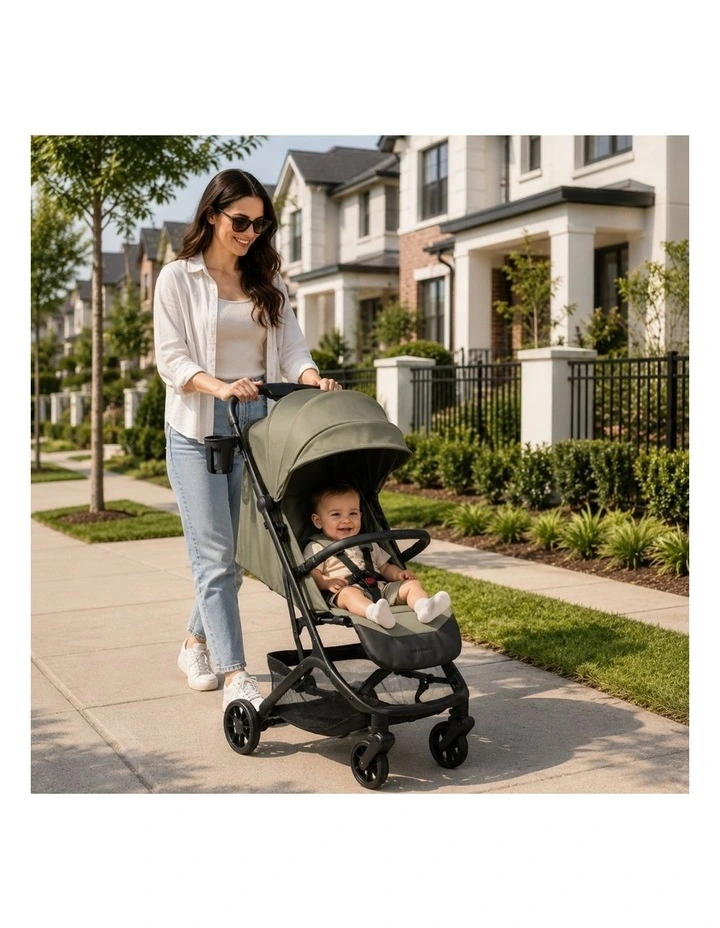 Babystudio Wings Travel Baby Stroller Ultra-Compact Lightweight Green image 4