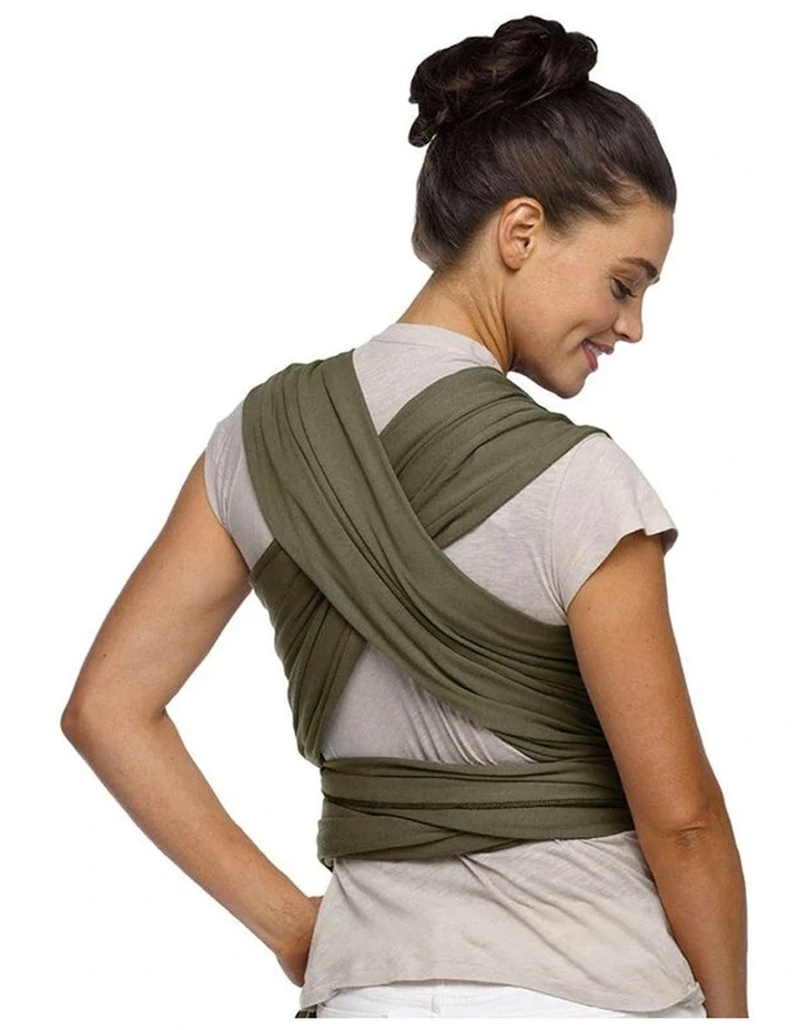 Babystudio Moby Classic Wrap Hazel Cotton Soft Baby Newborn Infant Sling Carrier Green image 2