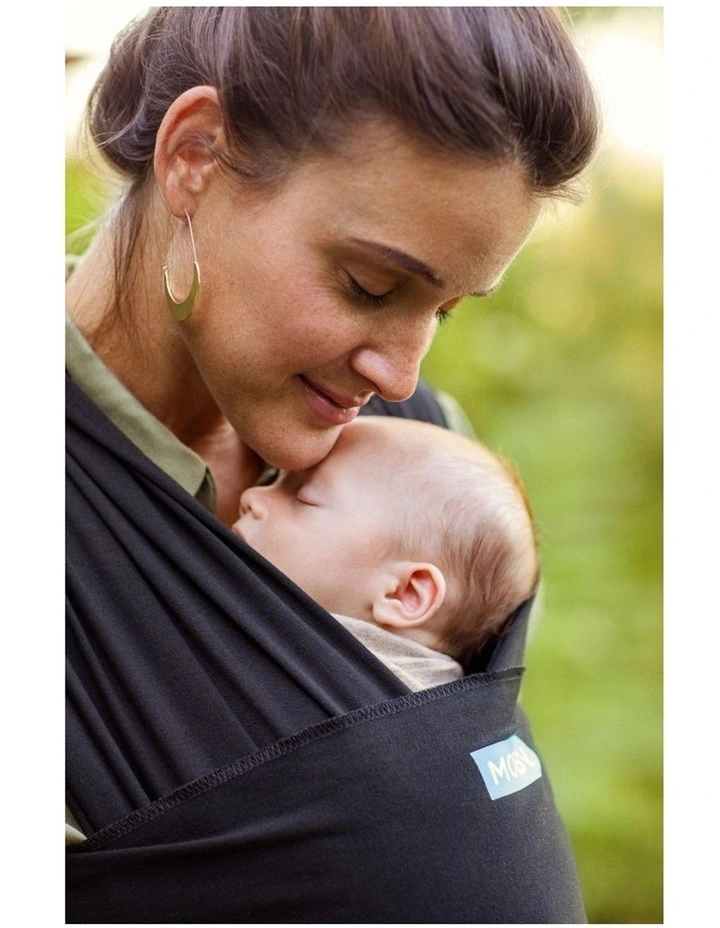 Babystudio Moby Evolution Wrap Baby Viscose Body Carrier Black Newborn Todd image 3