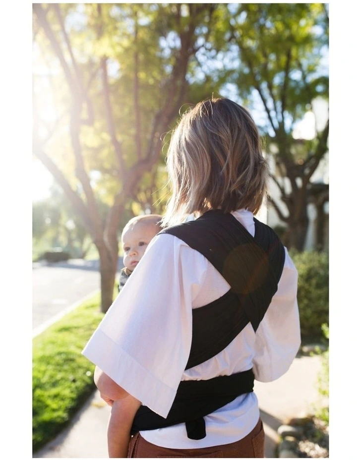 Babystudio Moby Evolution Wrap Baby Viscose Body Carrier Black Newborn Todd image 4