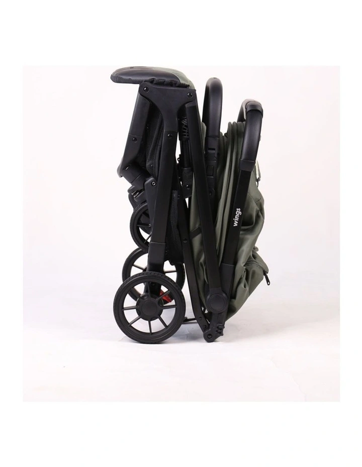 Babystudio Wings Travel Baby Stroller Ultra-Compact Lightweight Black image 2