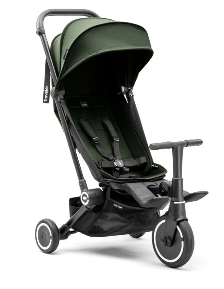 SmarTrike Traveler 4 In 1 Convertible Stroller 6m in Forest Green image 3