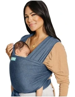 Babystudio Evolution Baby Wrap Carrier in Denim Blue