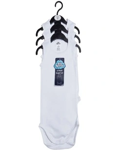 Big Softies 3 Pack Cotton Singletsuit
