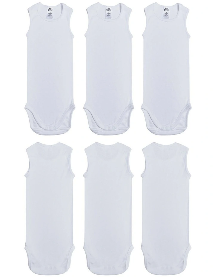 Big Softies 3 Pack Cotton Singletsuit image 2