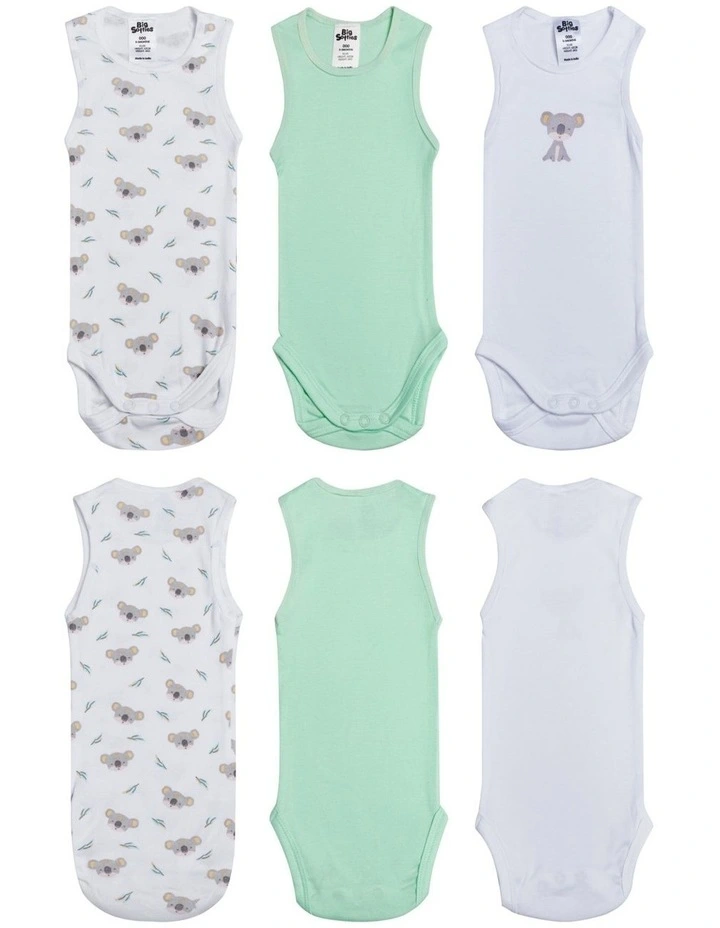 Big Softies 3Pk organic Singlesuit Koala image 2