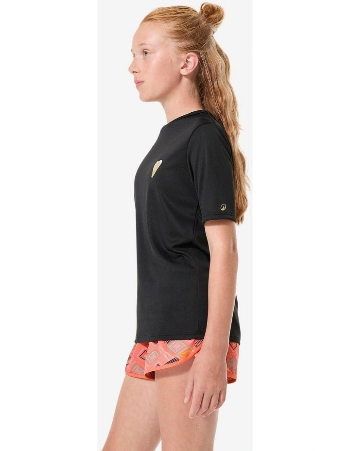 Kids surfing short sleeve UV-protection t-shirt - 100 Love black image 5