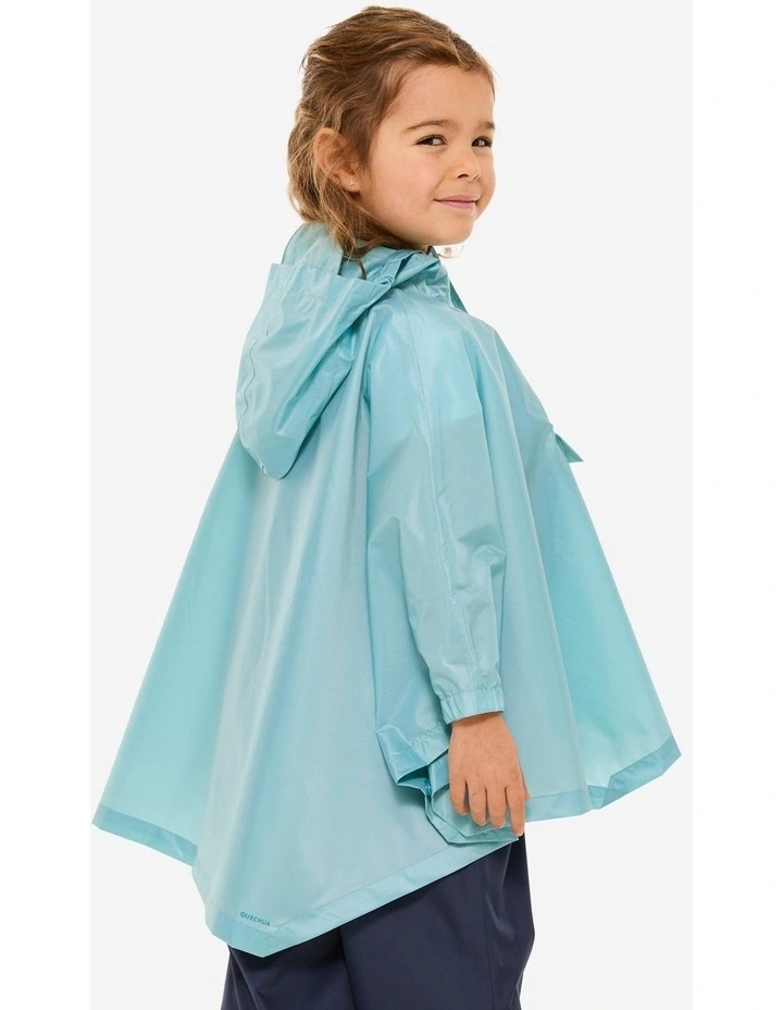 Decathlon - Kids waterproof hiking poncho MH100 in Blue image 6